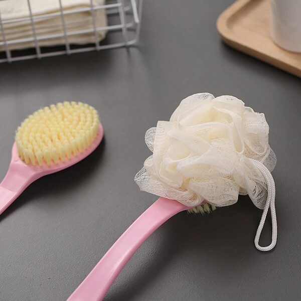 2-in-1 Long Handle Bath Brush | Back Scrubber & Exfoliator - Image 7