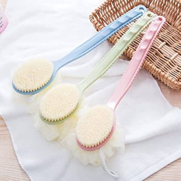 2-in-1 Long Handle Bath Brush | Back Scrubber & Exfoliator - Image 6