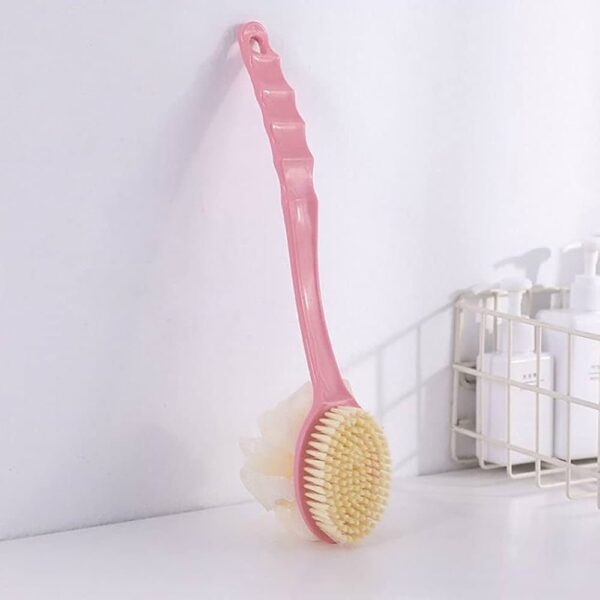 2-in-1 Long Handle Bath Brush | Back Scrubber & Exfoliator - Image 5