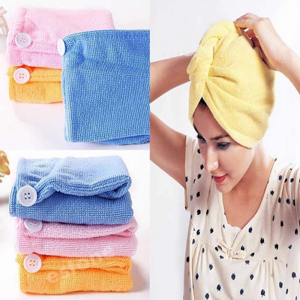 Quick Turban Hair-Drying Absorbent Microfiber Towel / Dry Shower Caps - Image 3
