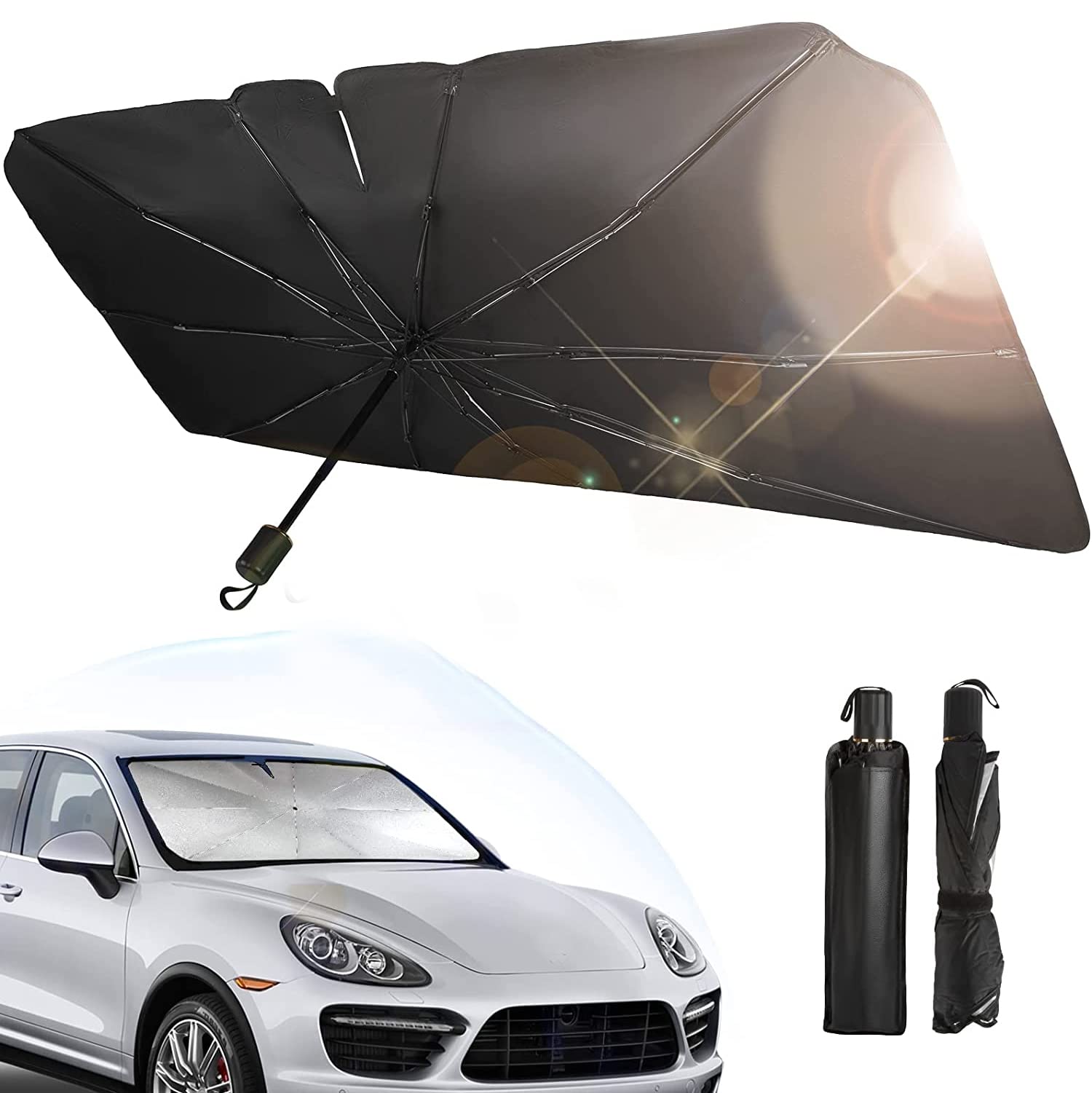 Samir Foldable Car Sunshade – UV & Heat Protection Visor - Image 6