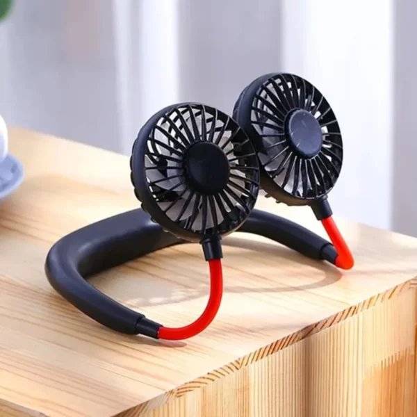 Portable Neck Fan | USB Rechargeable, 6 Speeds, 360° Adjustable - Image 4