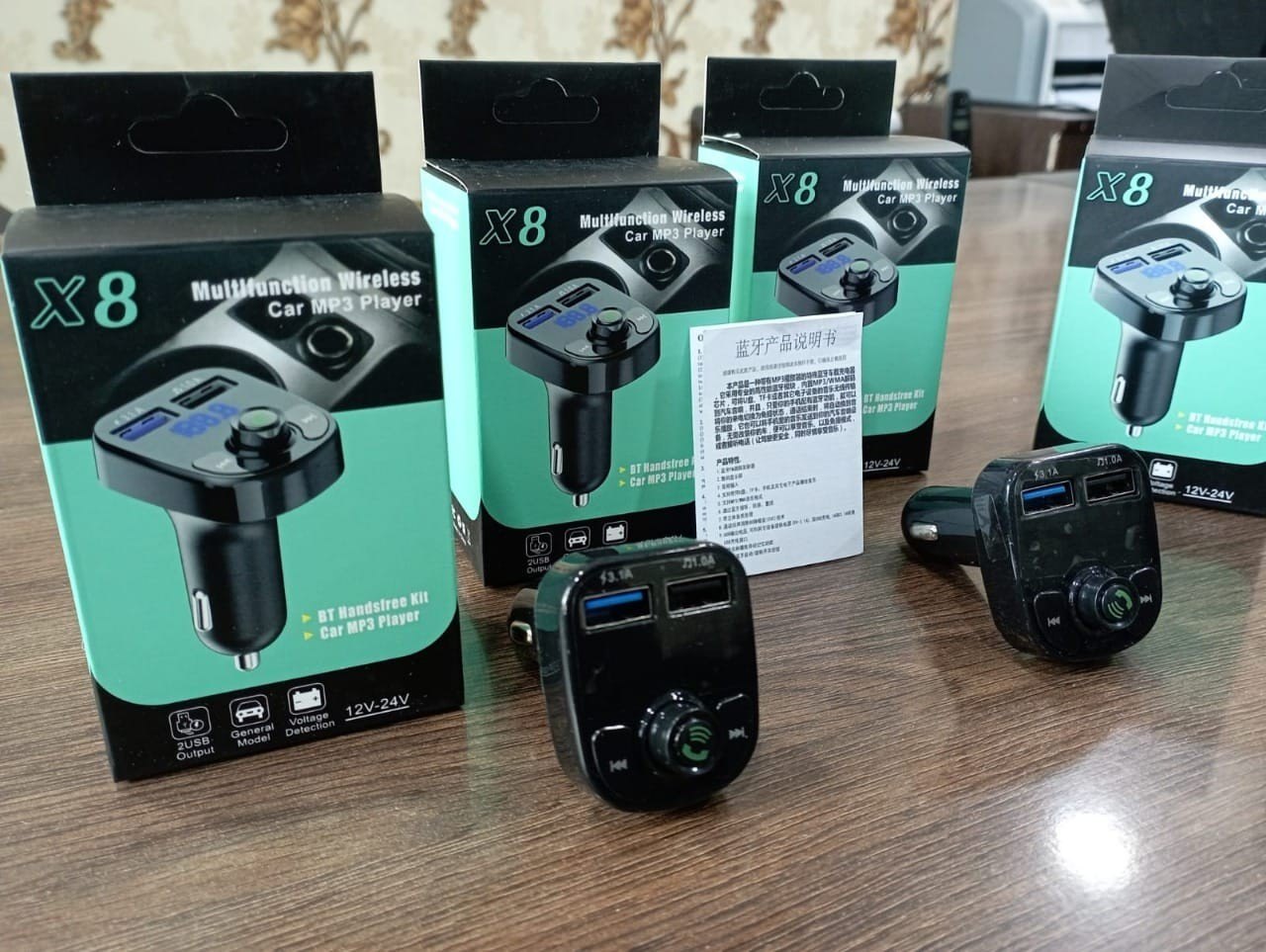 Printme CAR X8 Bluetooth FM Transmitter – Hands-Free, Music & Charging Kit - Image 2